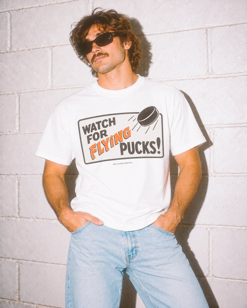Watch for Flying Pucks Tee