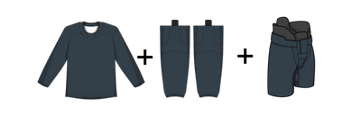 Jerseys, socks, and shells package